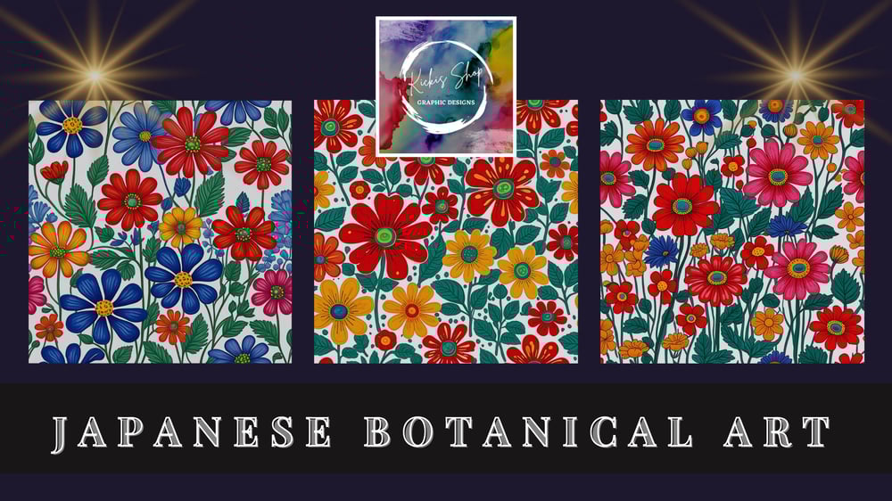 Japanese Botanical AI Art Shop - Kicki E Johansson