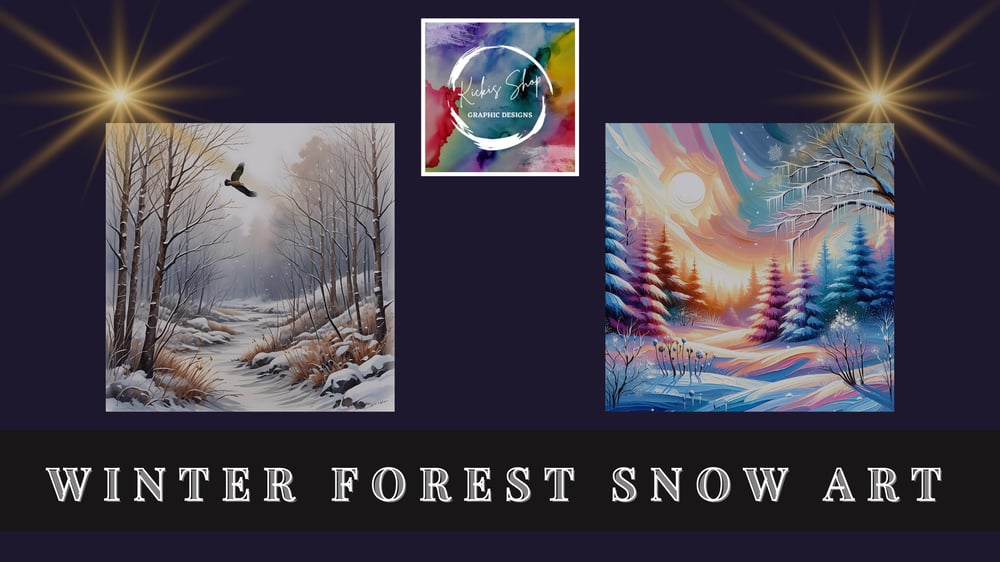 Winter Forest Snow Art - Kicki E Johansson