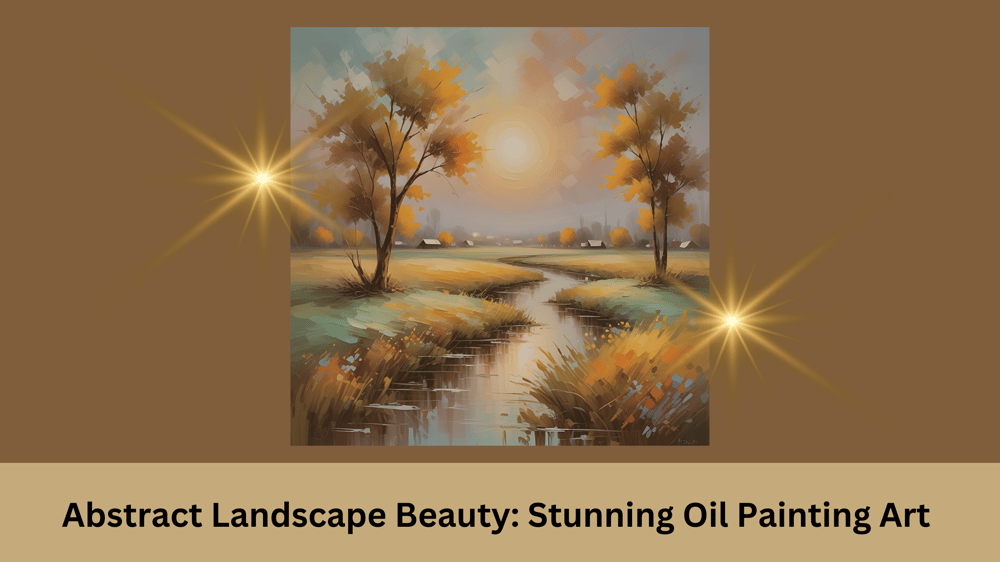 Abstract Landscape Beauty Stunning oil painting Art - Kicki E Johansson