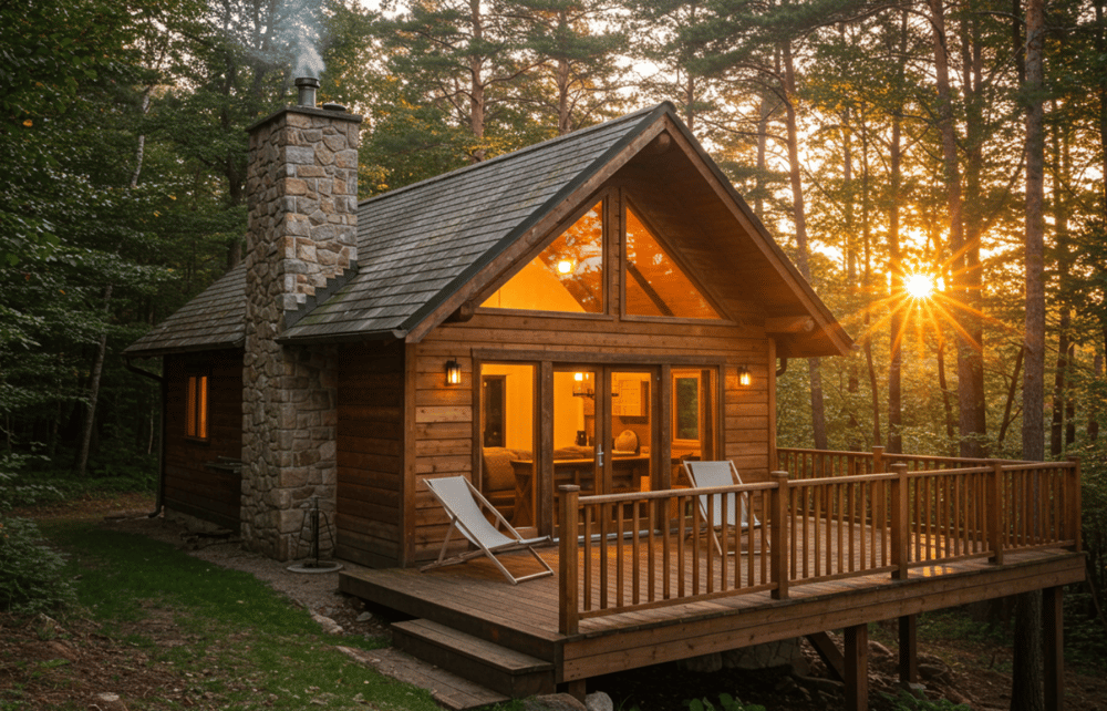 Cabin in the Woods scenic photos