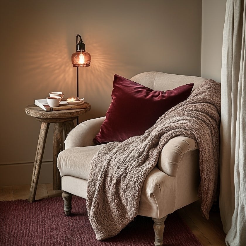 Dark Cottagecore Interior Design by Lavenia Shash