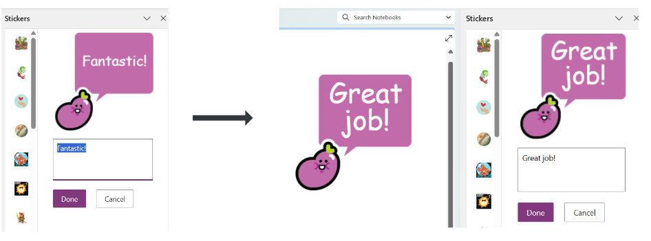 How to quickly and easily add stickers in OneNote