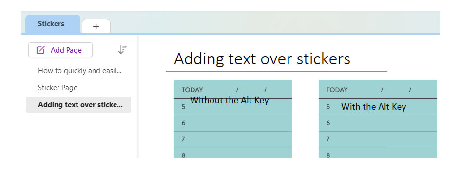 How to quickly and easily add stickers in OneNote