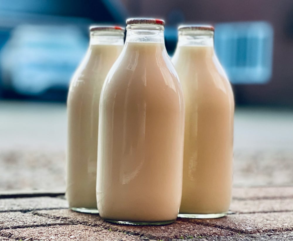 Milk bottles
