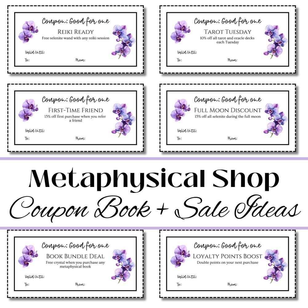 crystal shop sale ideas for metaphysical businesses