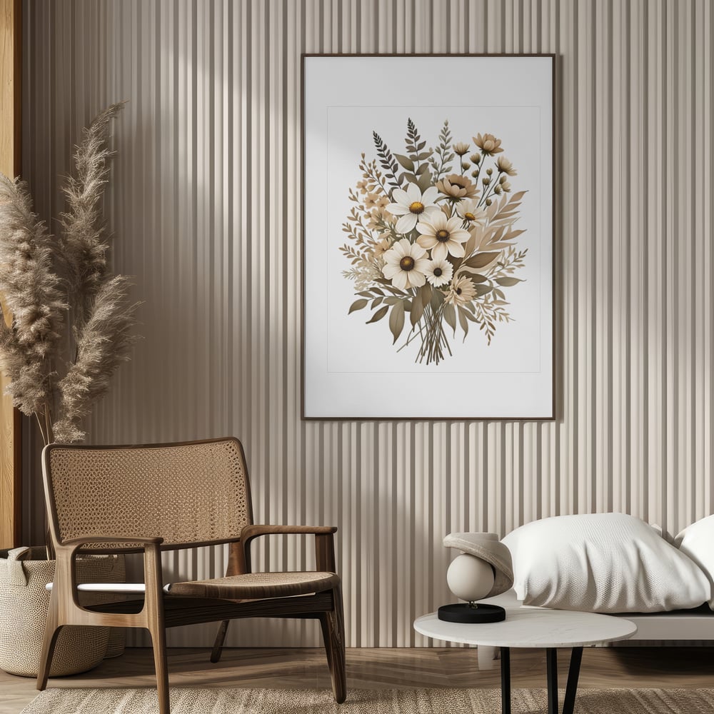 Wildflowers Boho Botanical Watercolor Art Print - Kickis Shop Zazzle