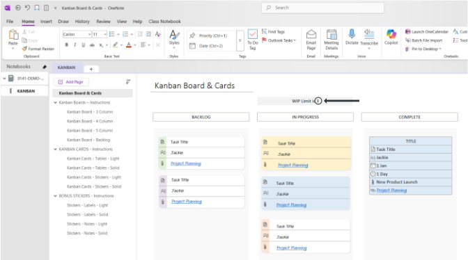 How To Use Kanban in Onenote to Simplify your Workflow