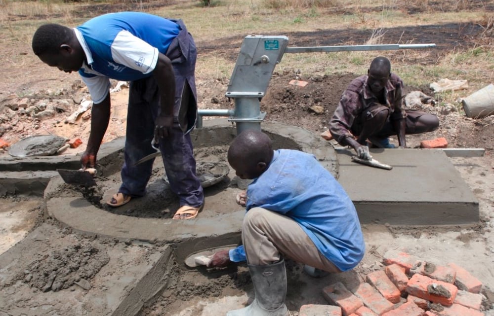 Hand Water Pump in Rwanda, Africa