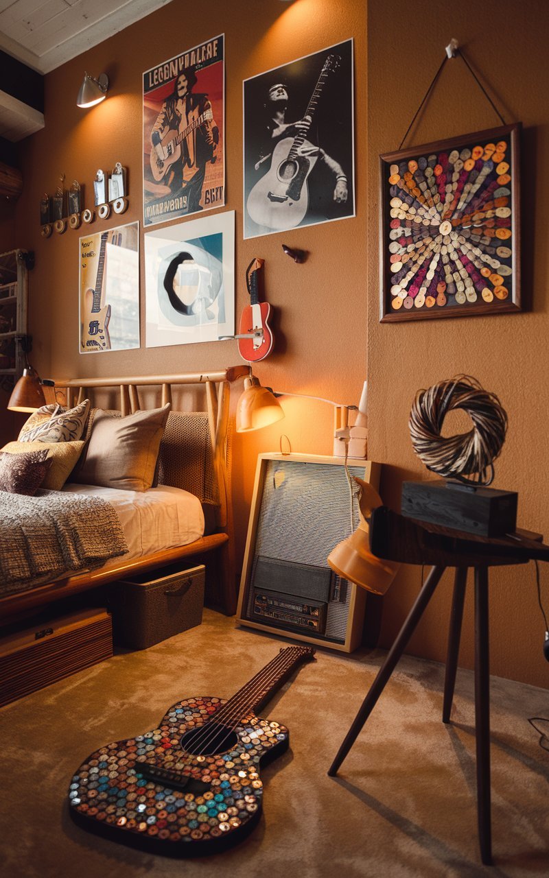 15 Guitar-Themed Bedroom Decor Ideas You’ll Love