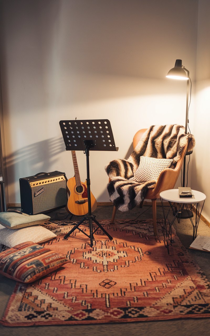 15 Guitar-Themed Bedroom Decor Ideas You’ll Love75