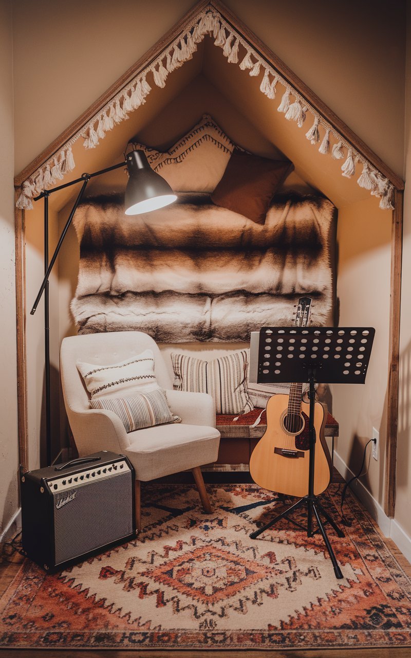 15 Guitar-Themed Bedroom Decor Ideas You’ll Love68