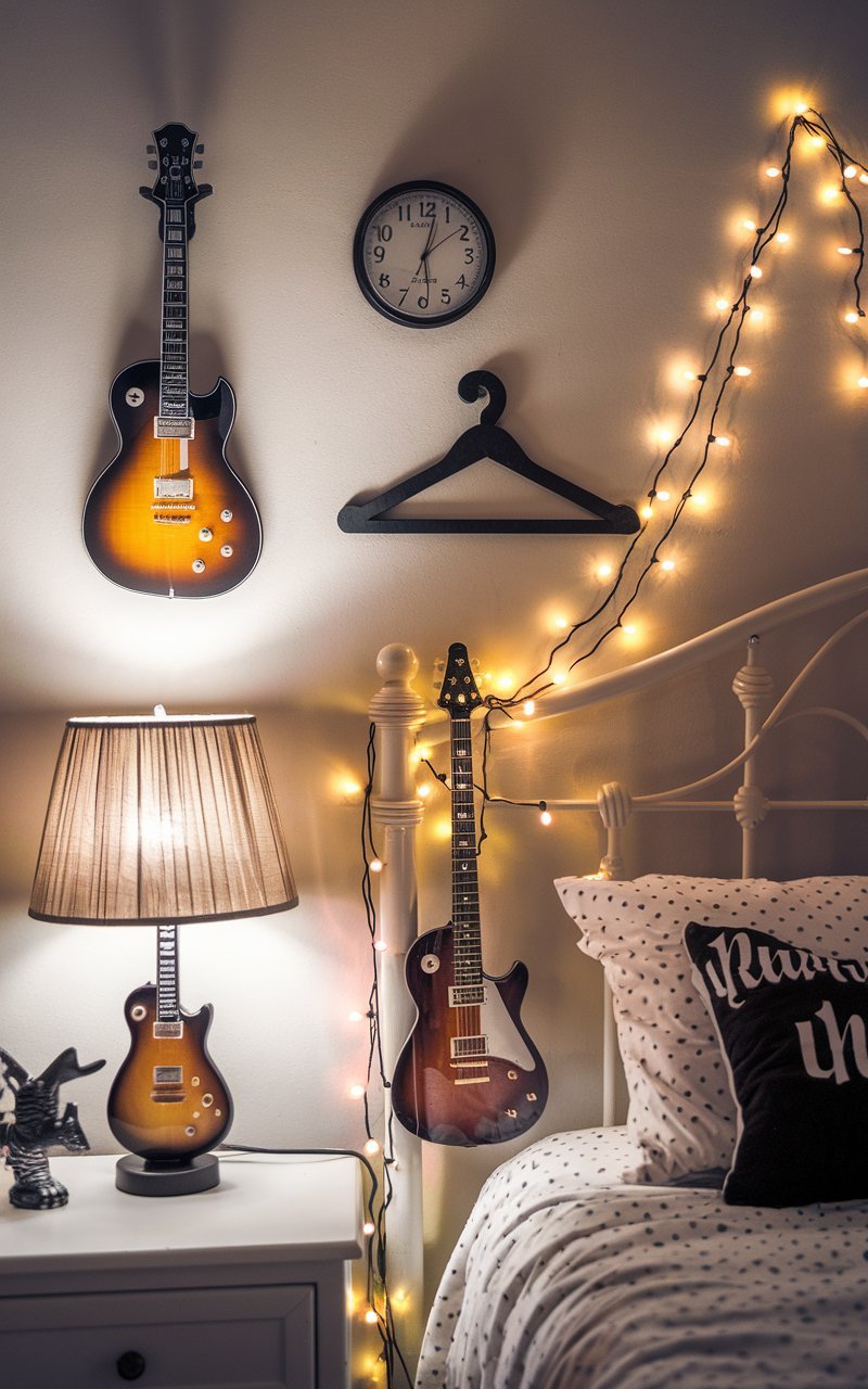 15 Guitar-Themed Bedroom Decor Ideas You’ll Love92