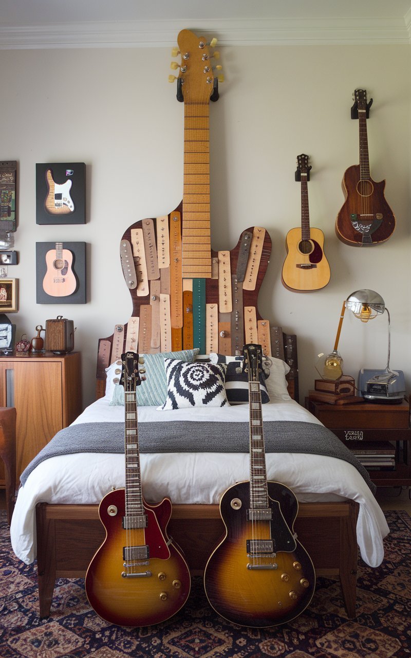 15 Guitar-Themed Bedroom Decor Ideas You’ll Love