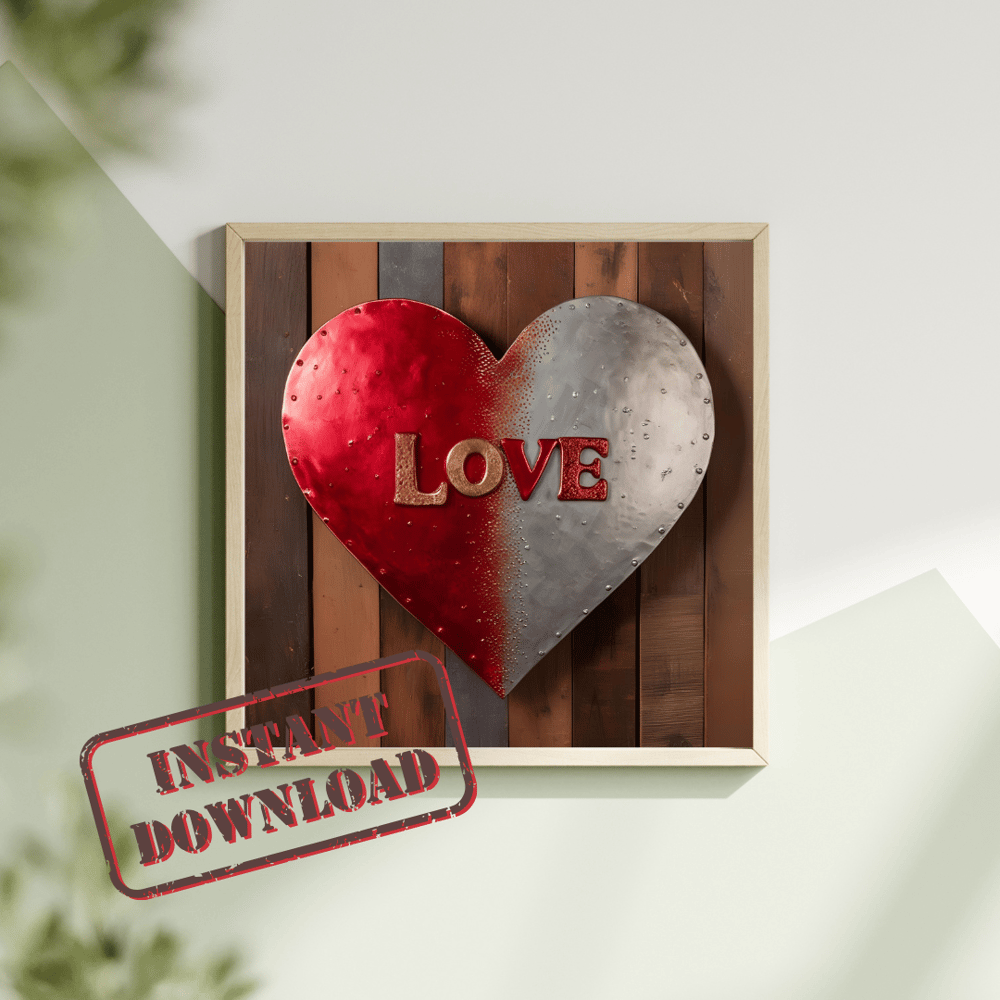 red heart picture