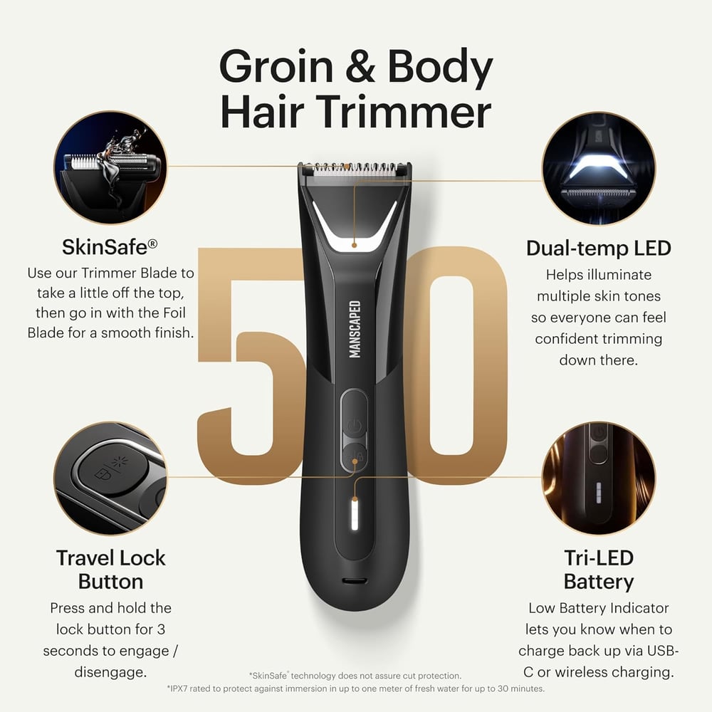 electric trimmer for pubic area
