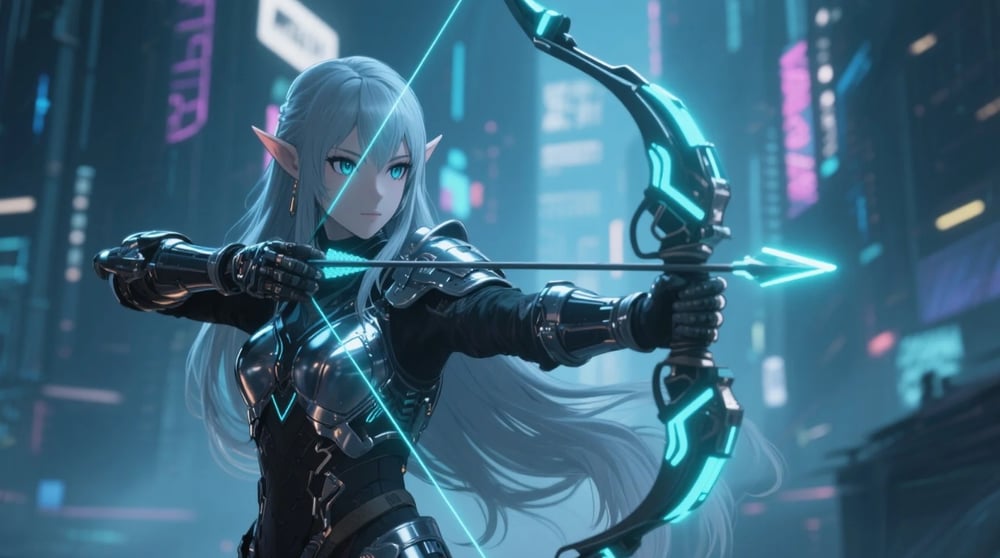 Next-gen anime character AI art with 3D effects