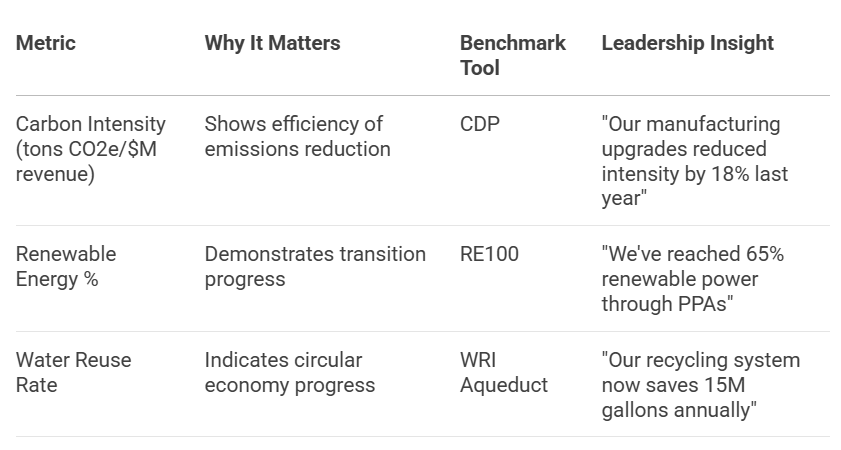 ESG Dashboard Environmental Metrics