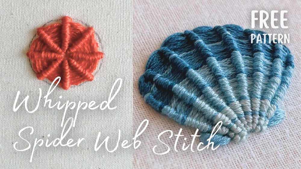 whipped spider web stitch