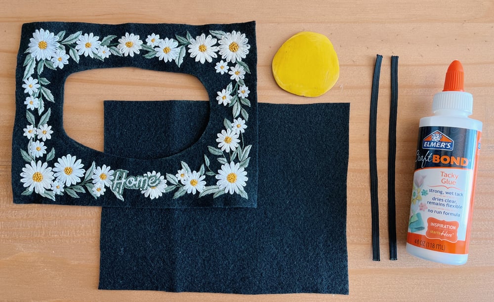 supplies you need to make an embroidery photo frame