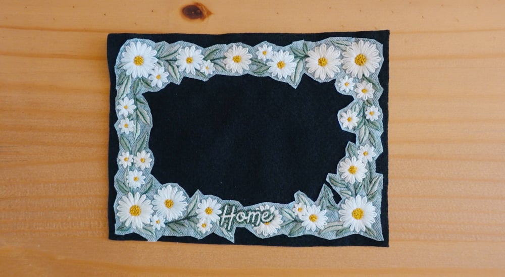 embroidery on felt