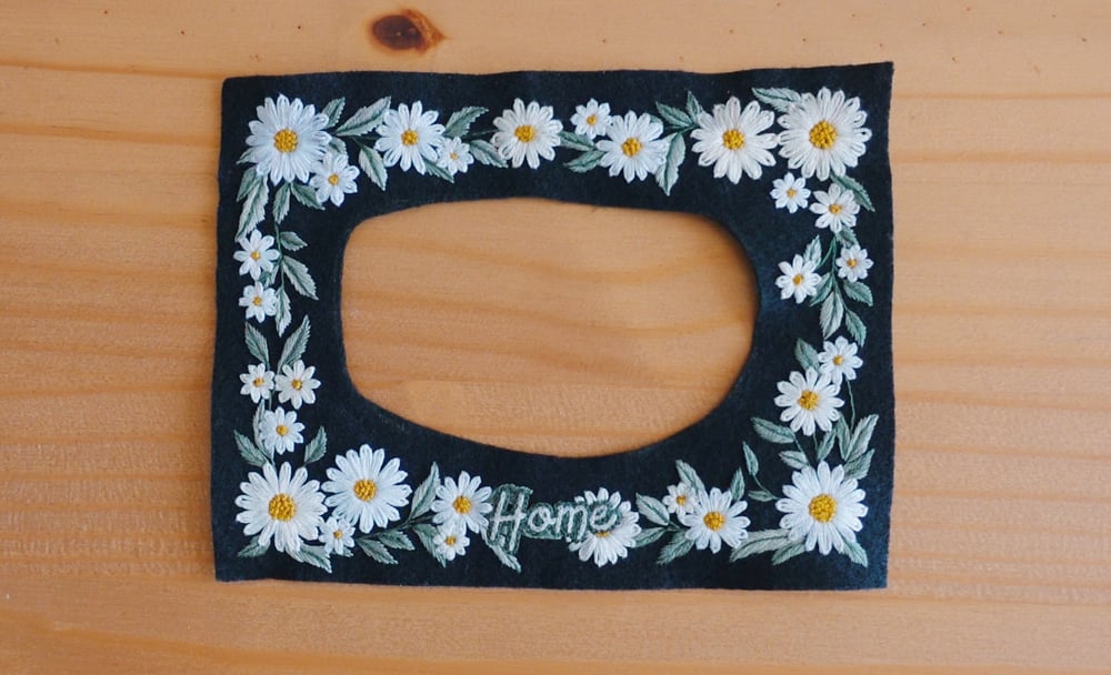 daisy embroidery frame