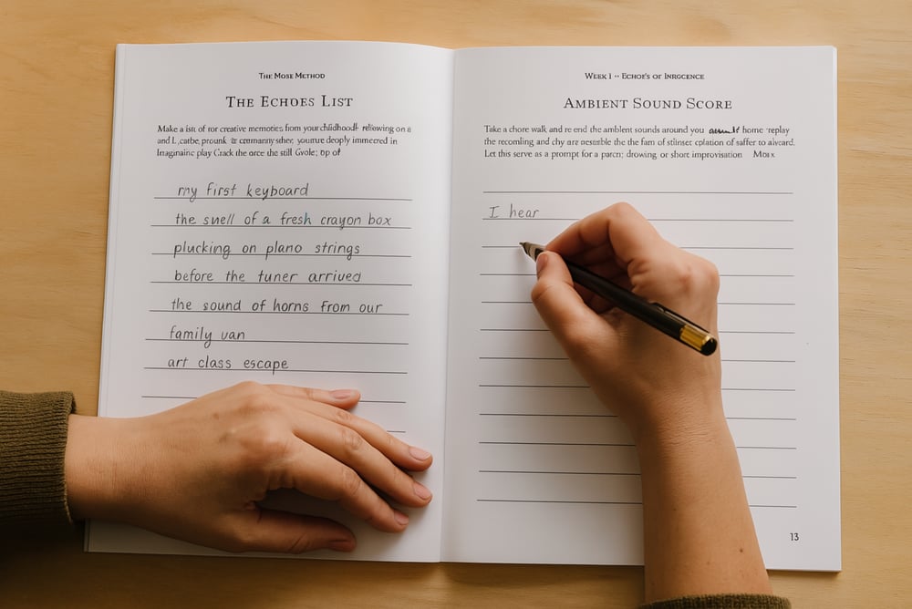 Print edition of The Muse Method - Companion Workbook to Music and the Muse by Stephan Earl