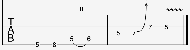 Guitar lick example 3