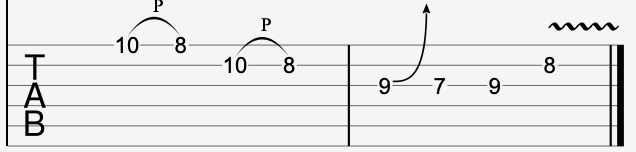 Guitar lick example 4