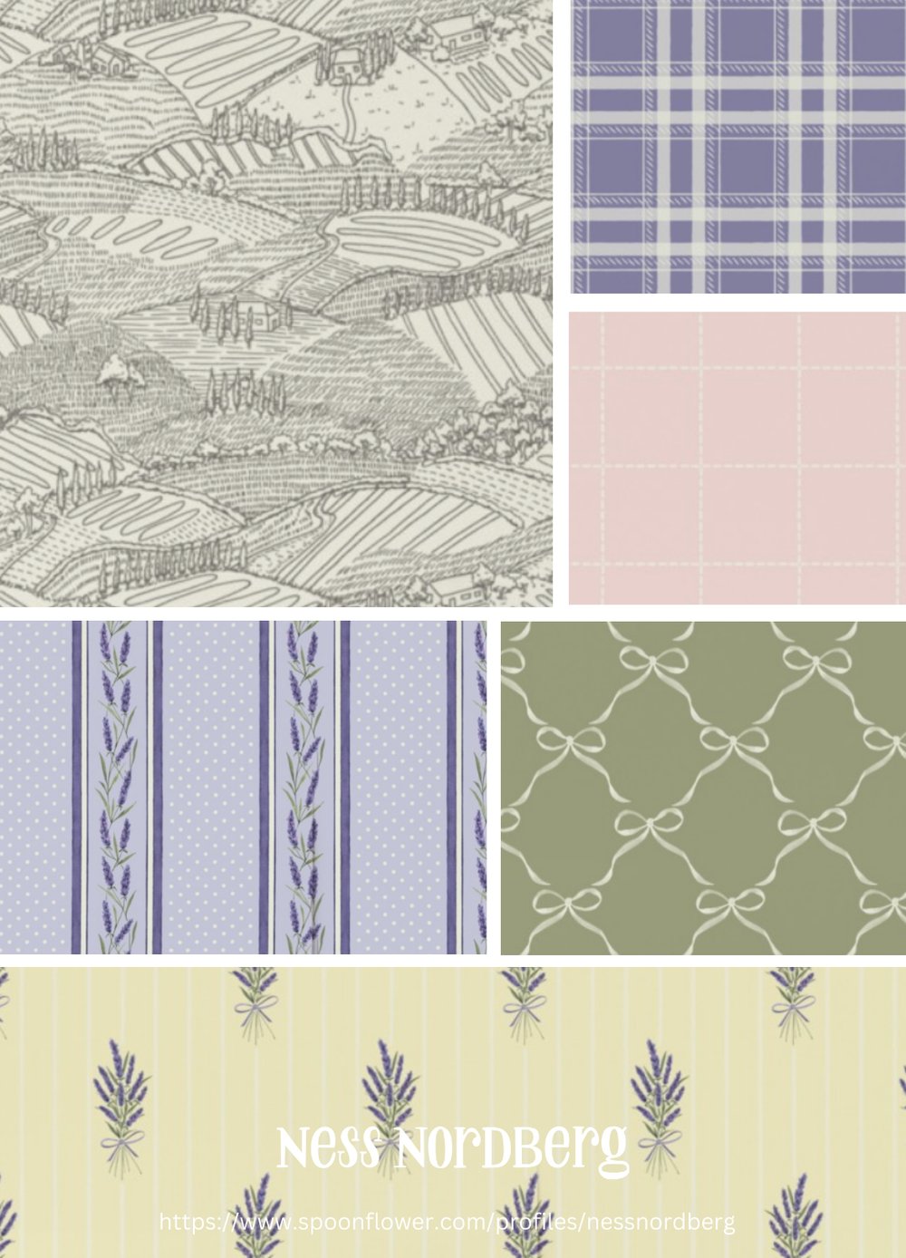 French Country Lavender Wallpaper and Home Decor Collection
