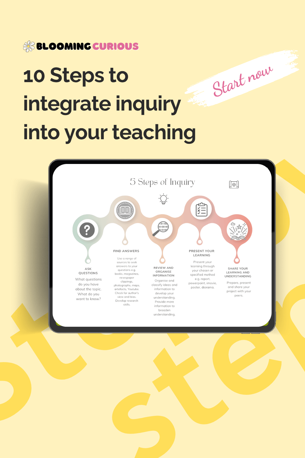 10 Steps to integrate inquiry into your teaching
