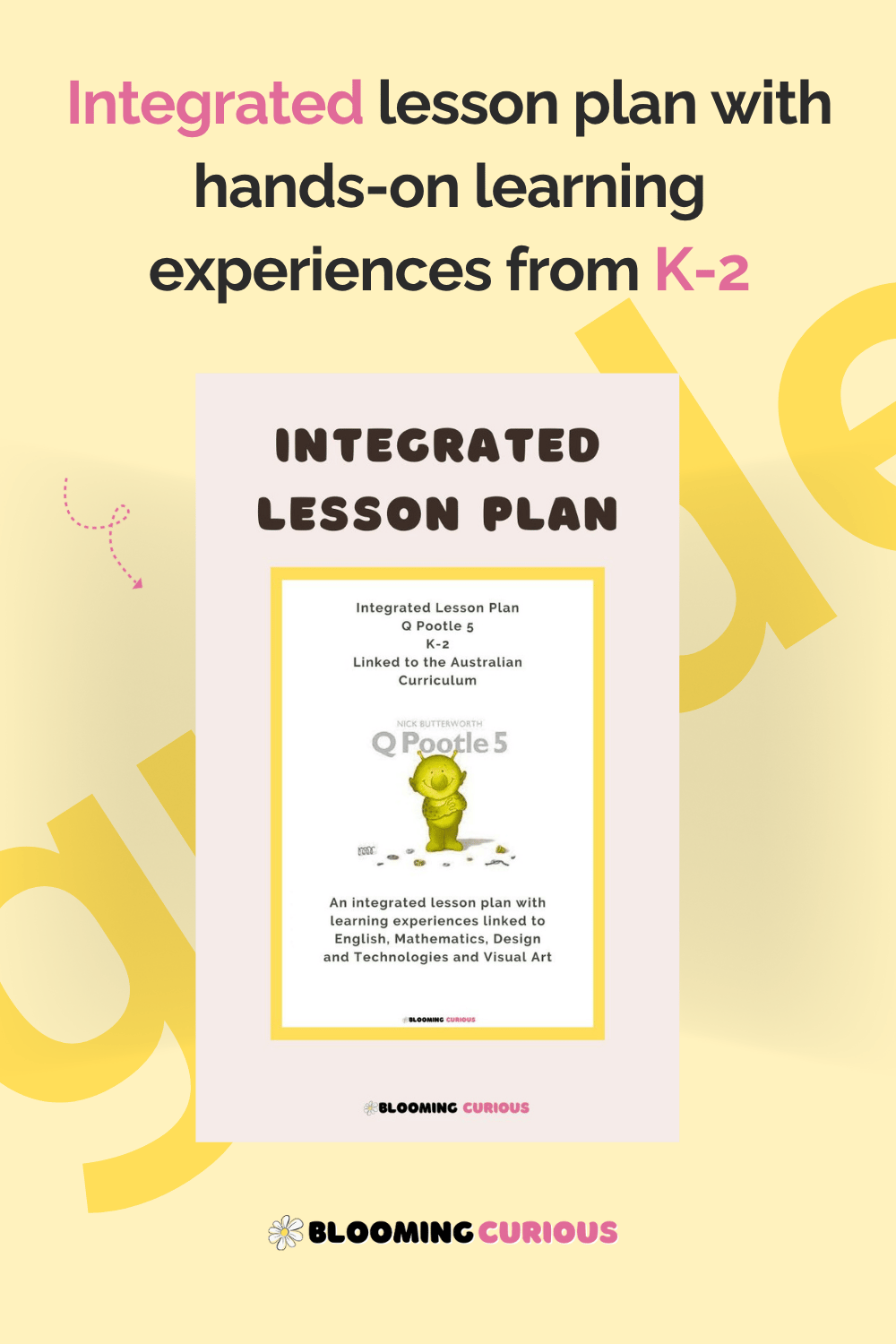 Integrated lesson plan with hands-on learning experiences from k-2