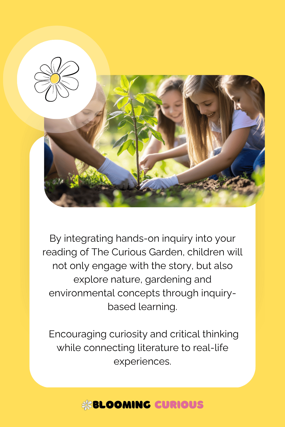 Integrating hands-on inquiry into the reading of The Curious Garden