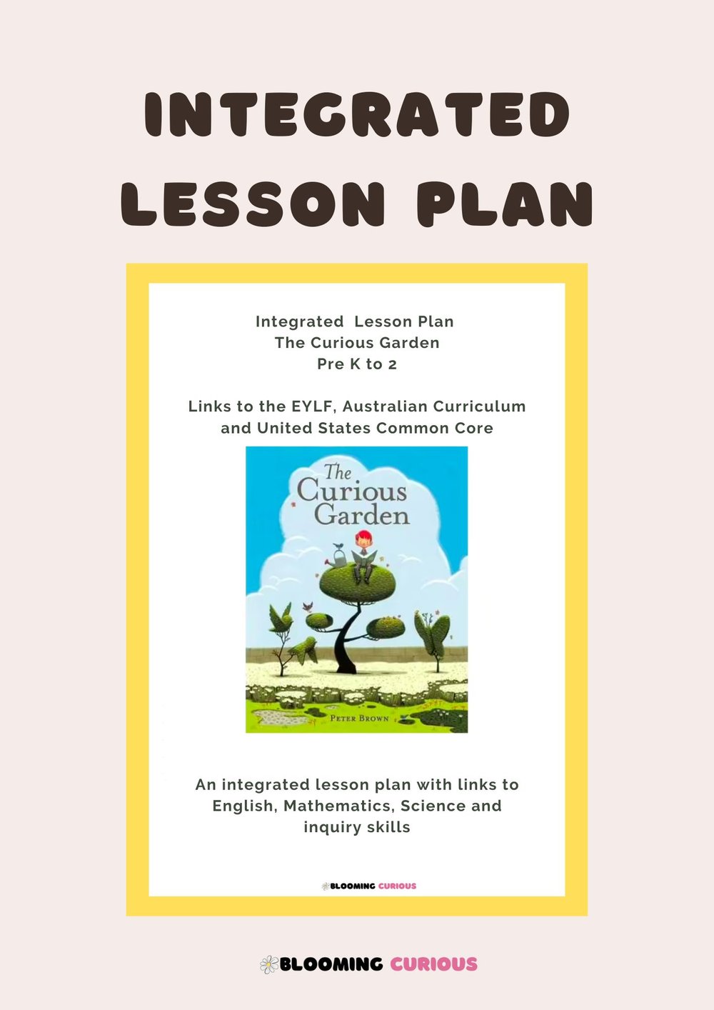 The Curious Garden integrated lesson plan