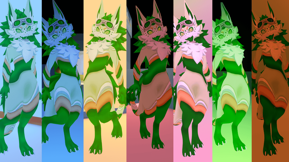 Lime variant in different lighting environments