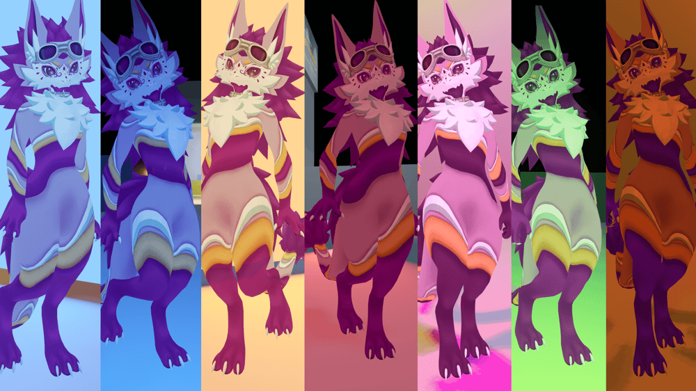 Grape variant in different lighting environments