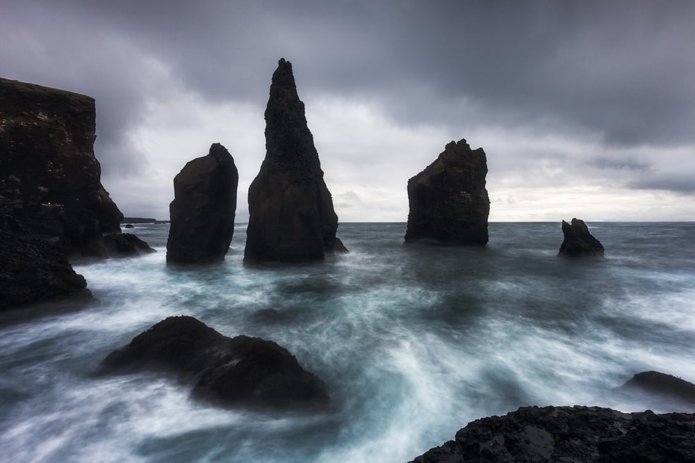 Reykjanesta iceland cliffs moody dramatic beautiful