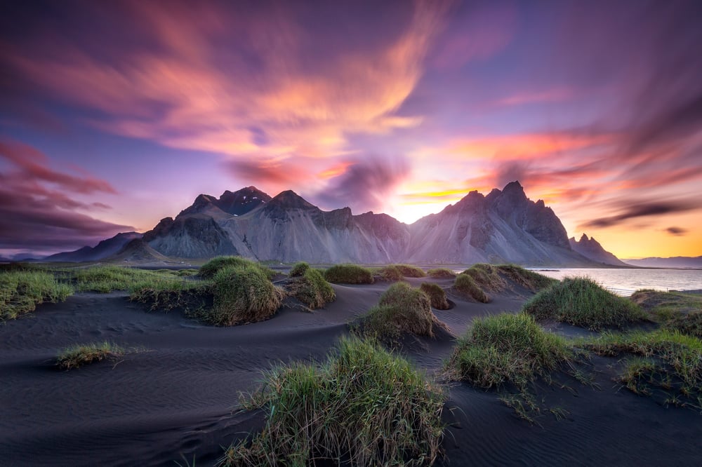 stokksnes vestrahorn iceland sunrise mads peter iversen