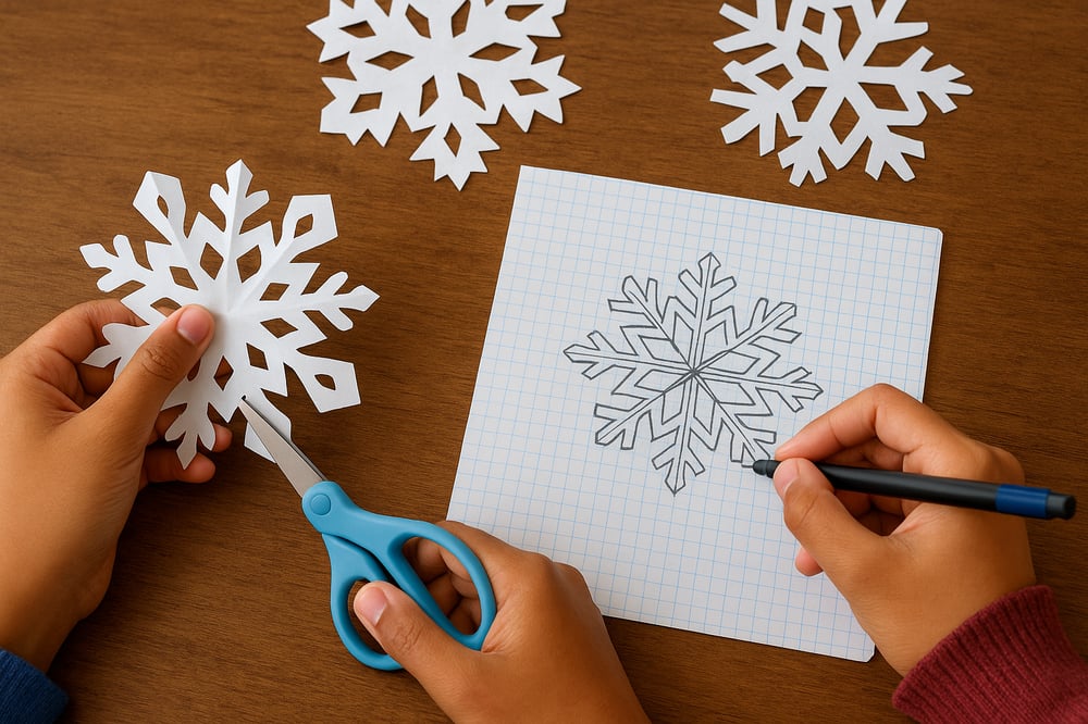 Snowflake Pattern On Graph Paper Festive Math Fun: How To Engage Your Middle Schoolers