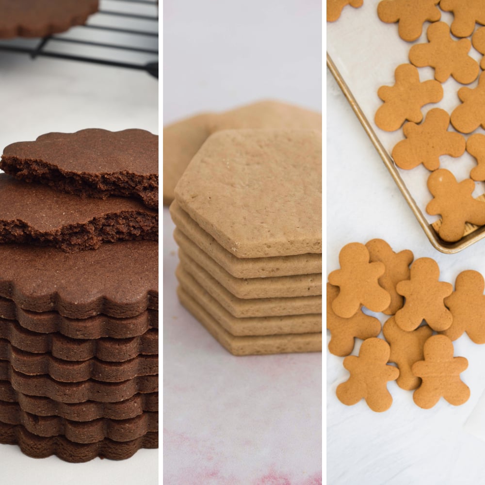 Baked cut out cookies.