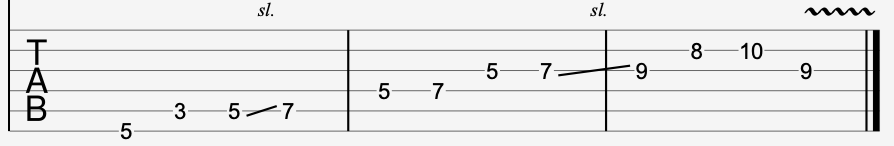 Guitar Phrase Example