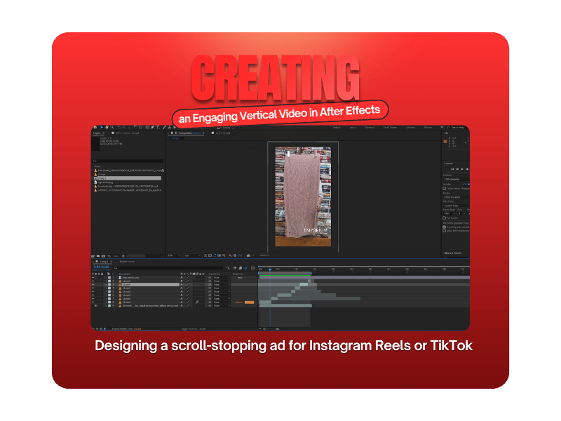 Viral-ready fashion reel editing engineered with After Effects. Strong organic reach for cinematic luxury brand videos on social media.