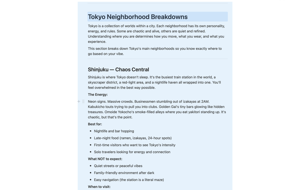 Every neighborhood broken down by energy, who it’s best for, what to avoid, and when to go.