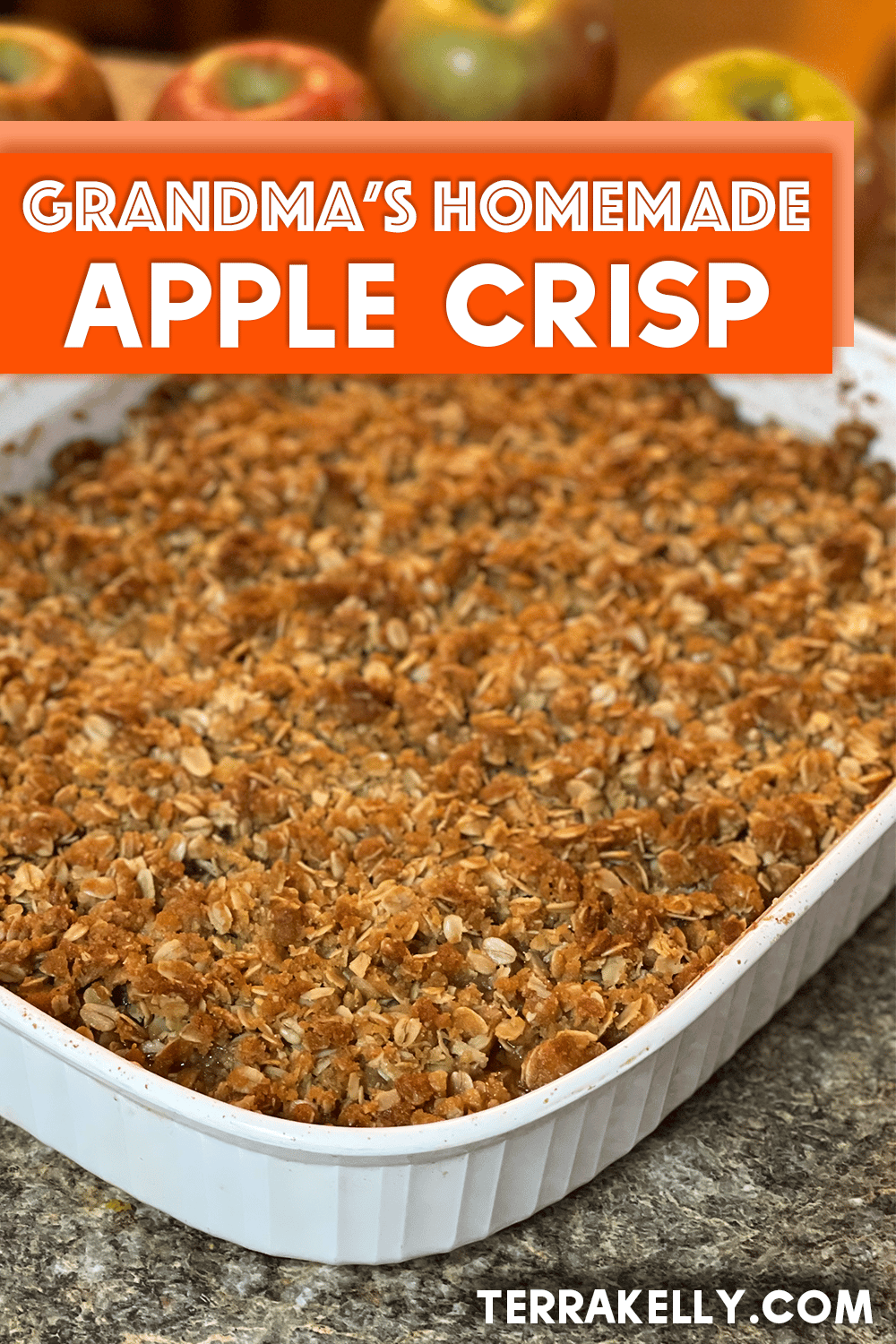 Grandma's Homemade Apple Crisp recipe by Terra Kelly