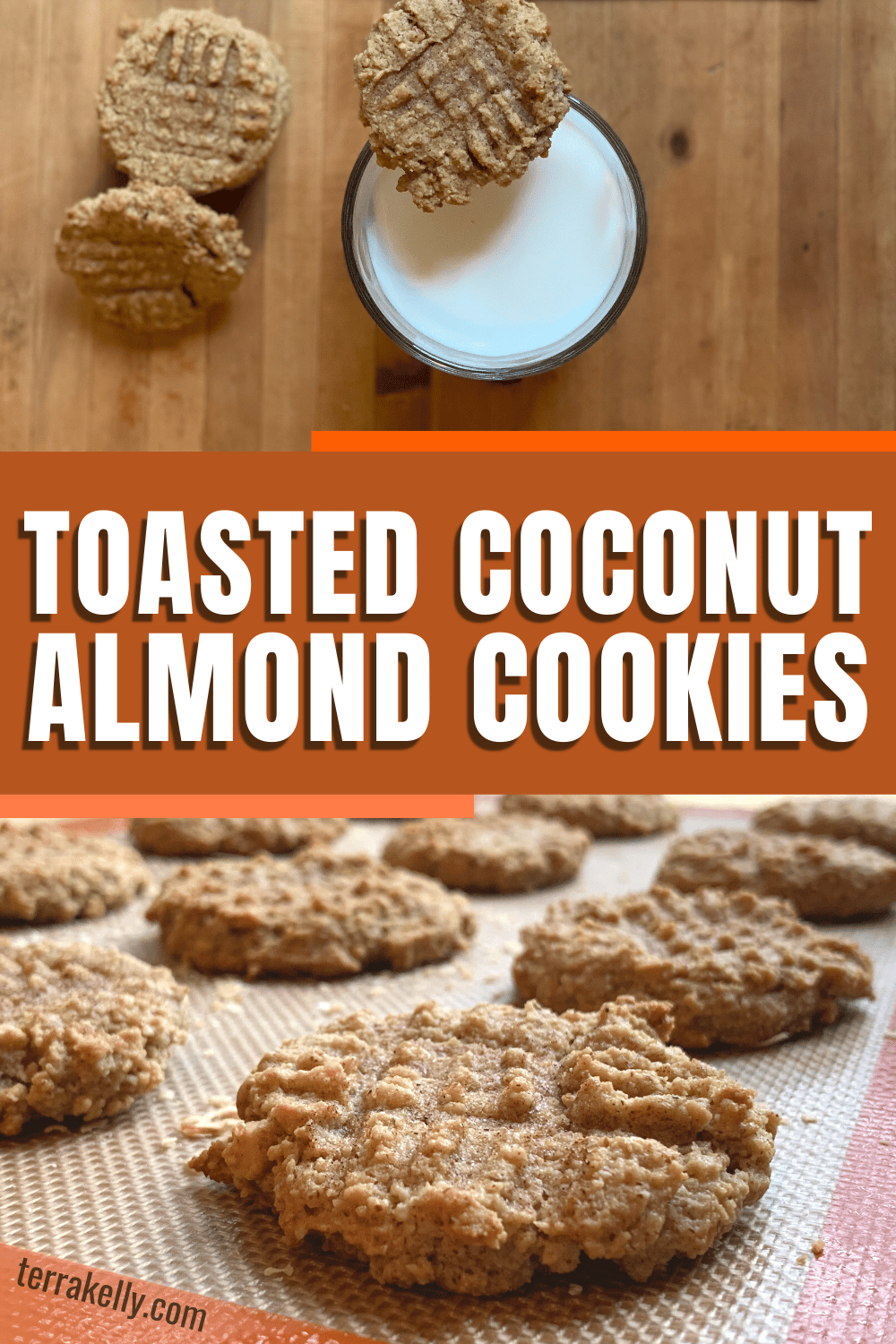 Toasted Coconut Almond Cookies recipe by Terra Kelly