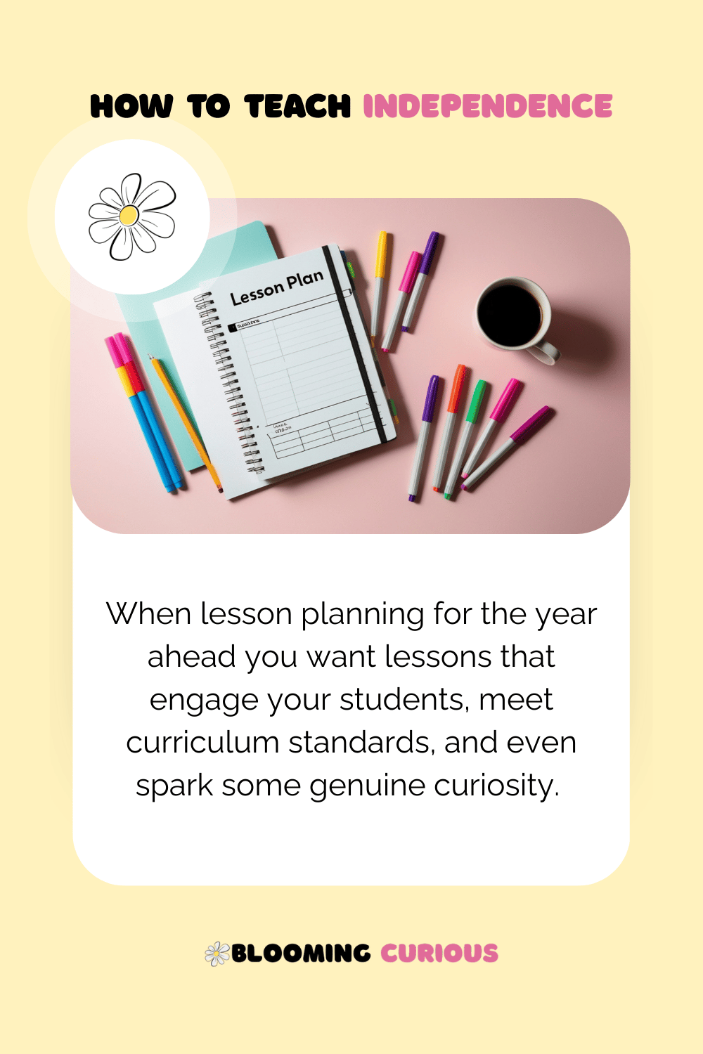 Lesson planning in January for teachers