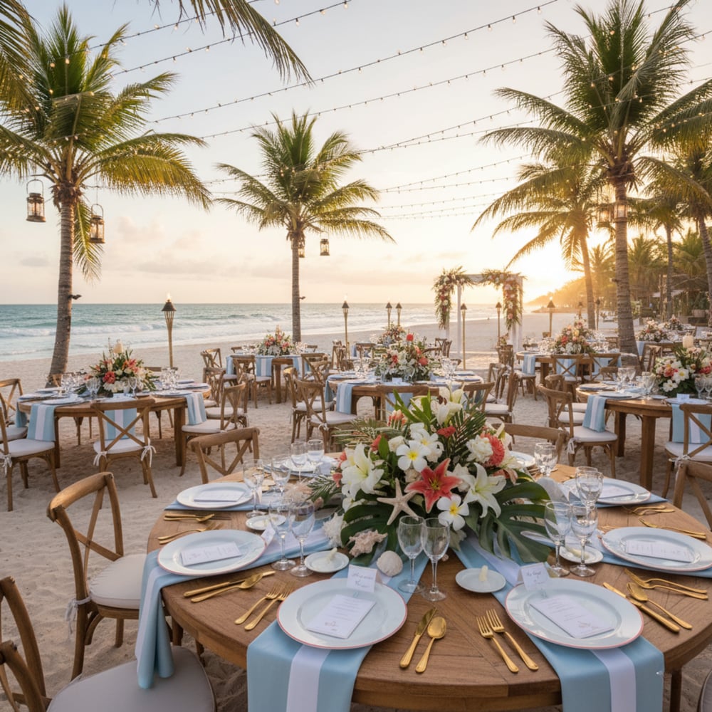 Tropical Beach Wedding