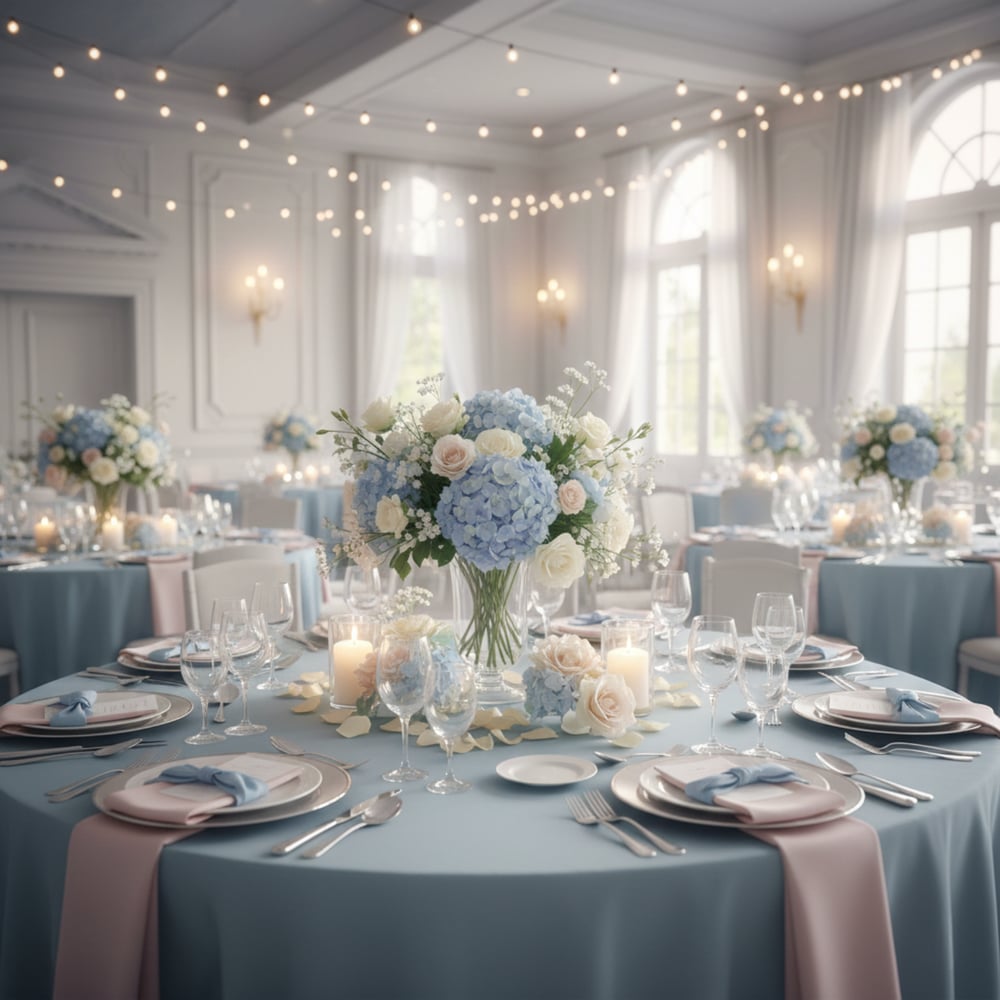 Pastel Blue Wedding Theme