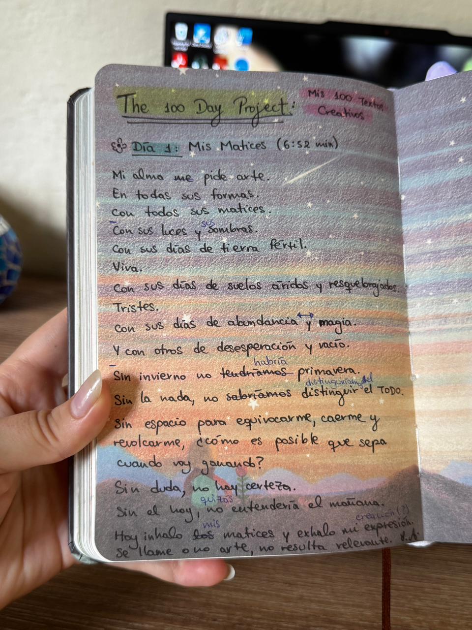 Texto creativo, poema libre