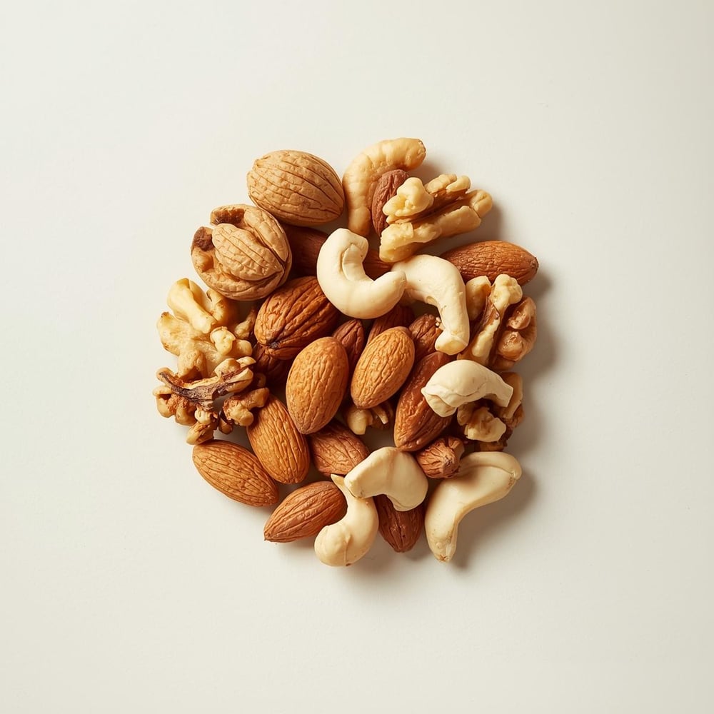 Snack_ A handful of mixed nuts – Simple and packed with healthy fats and protein.