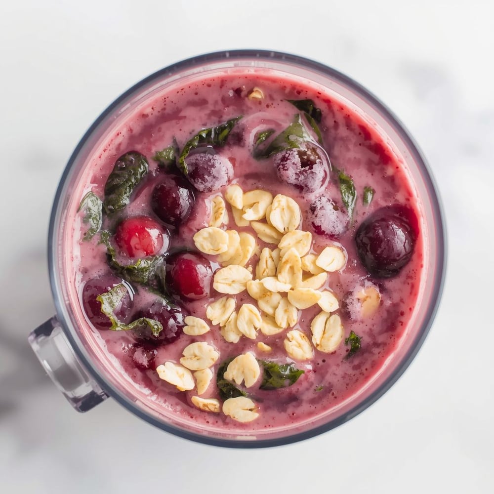 Breakfast_ Smoothie with oats, frozen fruit, and spinach – A nutrient-packed smoothie that’s filling and easy to make.